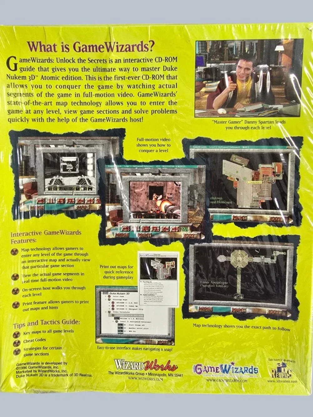 Duke Nukem 3D Atomic Edition GameWizards Unlock the Secrets PC Big Box SEALED!